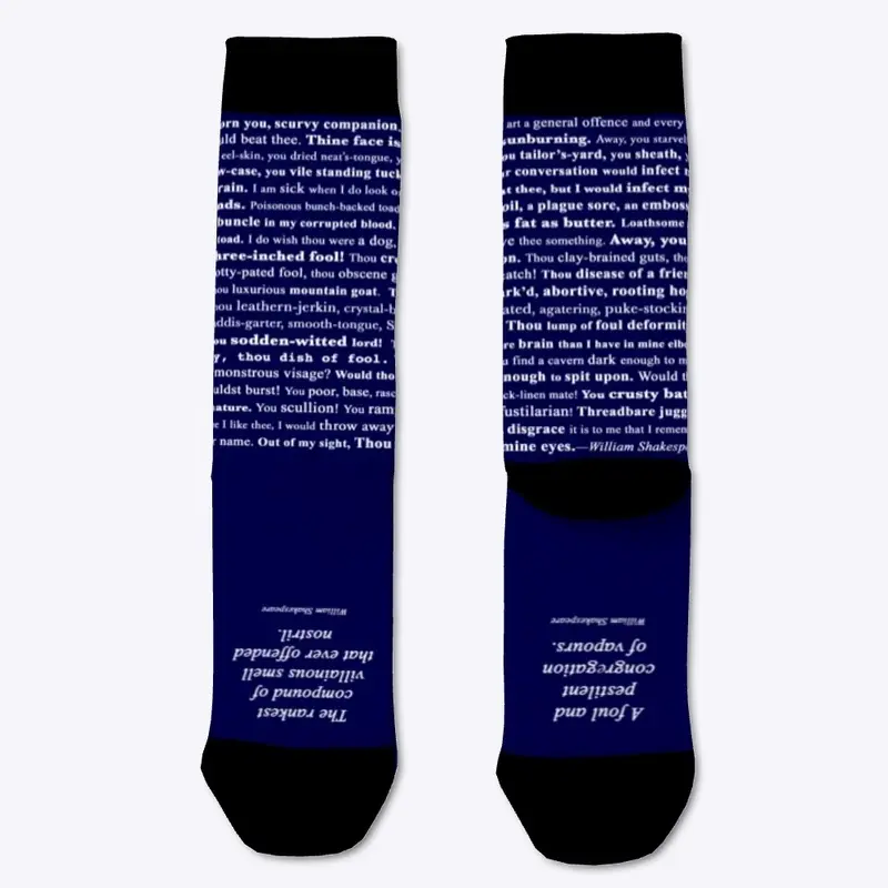 Shakespeare Insults  Socks